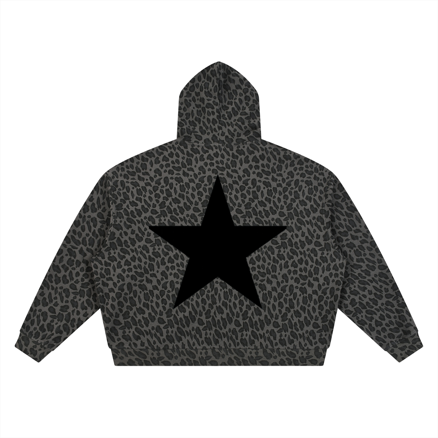 Star Leopard Print Hoodie